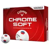 Golf žogice Callaway Chrome Soft 26 White 360 TruTrack