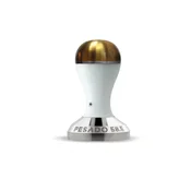 Pesado Tamper White & Gold 58,5 mm