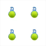 INF Komplet 4 sponk za tenis in pickleball – trpežne plastične sponke, (5000249402)