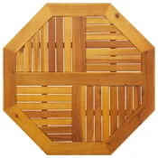 Vidaxl Mizna plošča 80x80x2,2 cm osmerokotna trdna tikovina