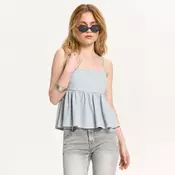 Cropp - Top na bretele - bledoplavo