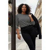Trendyol Curve Ženska majica Tbbaw26Bf00003, Crna