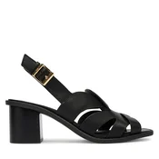 Tommy Hilfiger Sandali Cross Blocked Heel Sandal FW0FW09135 Črna