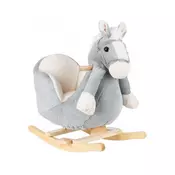 KikkaBoo igracka sa ljuljanjem sedištem i muzikom horse grey ( KKB40005 )