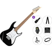Ibanez GRX40-BKN Premium SET Black Night Električna kitara