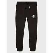 Calvin Klein Jeans Spodnji del trenirke IU0IU00285 Črna Relaxed Fit