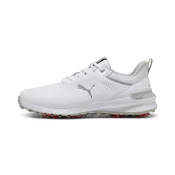 Mens Puma IGNITE Innovate Leather Golf Shoes, White, Size 46.5, Shoes