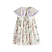 Next Obleka Cath Kidston kremna/zelena/roza/črna