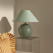 Globen Lighting namizna svetilka IRIS, zelena, višina 45 cm - Dnevna soba/jedilnica - Skandinavski - Tkanine/tekstil