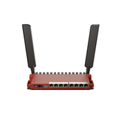 Mikrotik L009UiGS-2HaxD-IN, Wi-Fi 6 (802.11ax), Jednofrekvencijski (2,4 GHz), Ethernet LAN veza, Crveno, Stolni usmjerivac