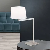ORION Tekstilna stolna lampa Carlton, mat nikal - spavaca soba - Moderan - bijela - Metal
