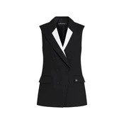 Karl Lagerfeld Brezrokavnik  črna / bela