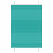 vidaXL Plisirana žaluzija Petrol Green 100x150 cm Širina tkanine