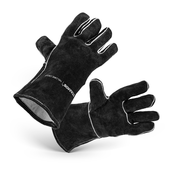 Stamos Germany Usnjene zaščitne rokavice za varjenje MIG MMA TIG črne - velikost L, (21121388)