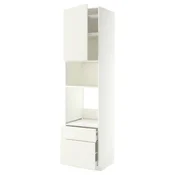 METOD / MAXIMERA Visoki element za ugradb uredaje, bijela/Vallstena bijela, 60x60x240 cm