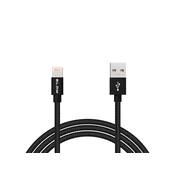 Pleteni kabel Blow USB-A na iPhone, 1.5m, črn