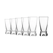 Set of 6 vodka glasses, made from glass, 50 ml, X-line - Krosno