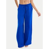 Triumph Hlače iz tkanine Summer 10227246 Modra Wide Leg