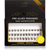 Lash Brow Press&Go Self-Adhesive Eyelashes samolepilne šopaste trepalnice Everyday Brownie 1 kos