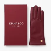 Rokavice LS COLLECTION Diana - bordo, v darilni embalaži