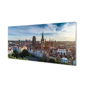tulup.si Slika na akrilnem steklu Cerkev gdańsk panorama 140x70 cm 4 obešalnika