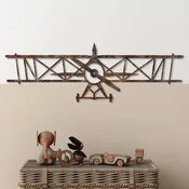 Wallity Zidna dekoracija Rusty Airplane, 23x70 cm, Braon