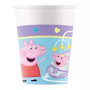 Pujsa Peppa papirnati lončki, komplet 8 kosov, 200 ml