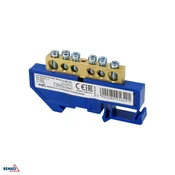 Schelinger svorkovnica za DIN letev 125A 500V, 1 modul BM-A18-TBI-8X12-06P-NI