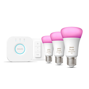 Philips Philips Hue WCA Starter Kit 9W A60 E27 3ks, most, stikalo Philips Hue | Hue WCA Starter Kit 9W A60 E27, 3ks, most, stikalo | E27 | 9 W | RGBW 2000-6500K | Bluetooth in Zigbee