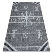 eoshop Preproga ANTIKA 118 tek, moderna azteška, pralna - siva ( - Velikost: 80x150 cm)