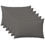 vidaXL Prevleka za blazino 6 kos HEERLEN Svetlo siva 50 x 80 cm Blago