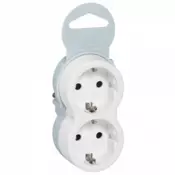 50655 SCHUKO/2 SCHUKO VTIČ 16A/230V MAX.3680W BEL LE050655