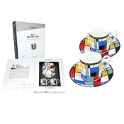 Carmani KOMPLET 2 SKODELIC ZA ESPRESSO PIET MONDRIAN COMPOSITION AND ART HOME