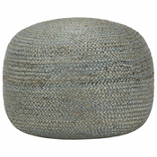 Rucno radeni tabure od jute maslinastozeleni 45 x 30 cm