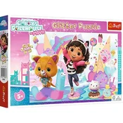 Trefl Glitter Puzzle 100 Gabbyjina hiška