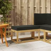 vidaXL vidaXL Zunanji stolček klop Bela 80 x 43 x 45 cm Masiven les akacije, (5000269513)