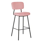 Homestar Barski stol KEIU 46x49x107 cm vintage roza