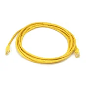Goobay RJ45 CAT5e UTP – RJ45 CAT5e UTP muško-muški podatkovni kabel, 5 m, žuti, 68376