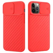 Cadorabo CADORABO Ohišje, združljiv z Apple v Matt Red - Zaščitni pokrov iz fleksibilnega silikona TPU in z zaščito pred kamero, (20586299)