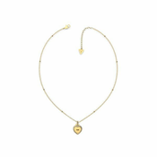 Guess Moderna jeklena ogrlica s srcem Fine Heart JUBN01420JWYGT/U