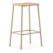 Kremno beli barski stoli v kompletu 2 ks (višina sedeža 65 cm) Abba – Marckeric