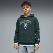 PUMA Manchester City FtblCulture Hoodie Youth, Clothing, Green Terrain/Sea Glass, 11-12Y