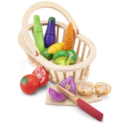 New Classic Toys Rezanje set - košara z zelenjavo