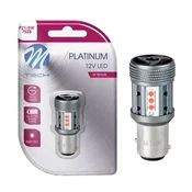 M-Tech LED žarnica P21/5W rdeča, prenovljena 7538, Canbus 12/24V rdeča