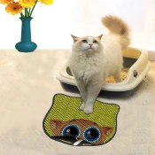 Aberto Design Prostorika za toalet za macke Kdkafa0238, 40 x 50 cm, Žuta