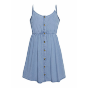 VERO MODA Dolga srajca FLICKA, modra