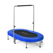 Costway Zložljiva mini trampolin za otroke za 2 osebi, modra