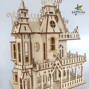 Woodcraft 3d drvena puzzla - vila fantazija sa nameštajem ( 9101)