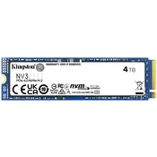 SSD Kingston NV3, 4TB, M.2 NVMe PCIe Gen4, R6000/W5000 SNV3S/4000G