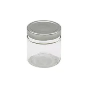Kozarec za vlaganje Gastro Elena 212 ml, srebrn navojni pokrov, set 6 kos